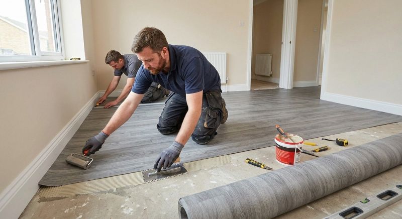Sheet Linoleum Installation in Milpitas, CA