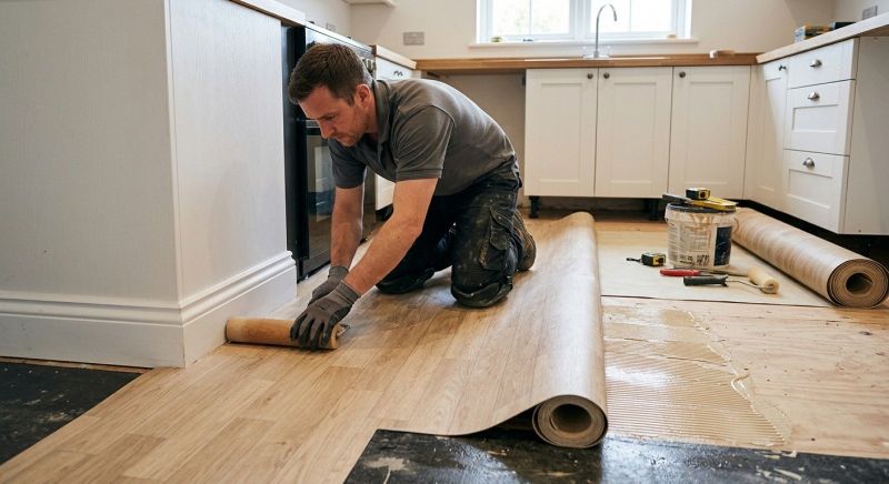 Sheet Linoleum Installation in Redwood City, CA